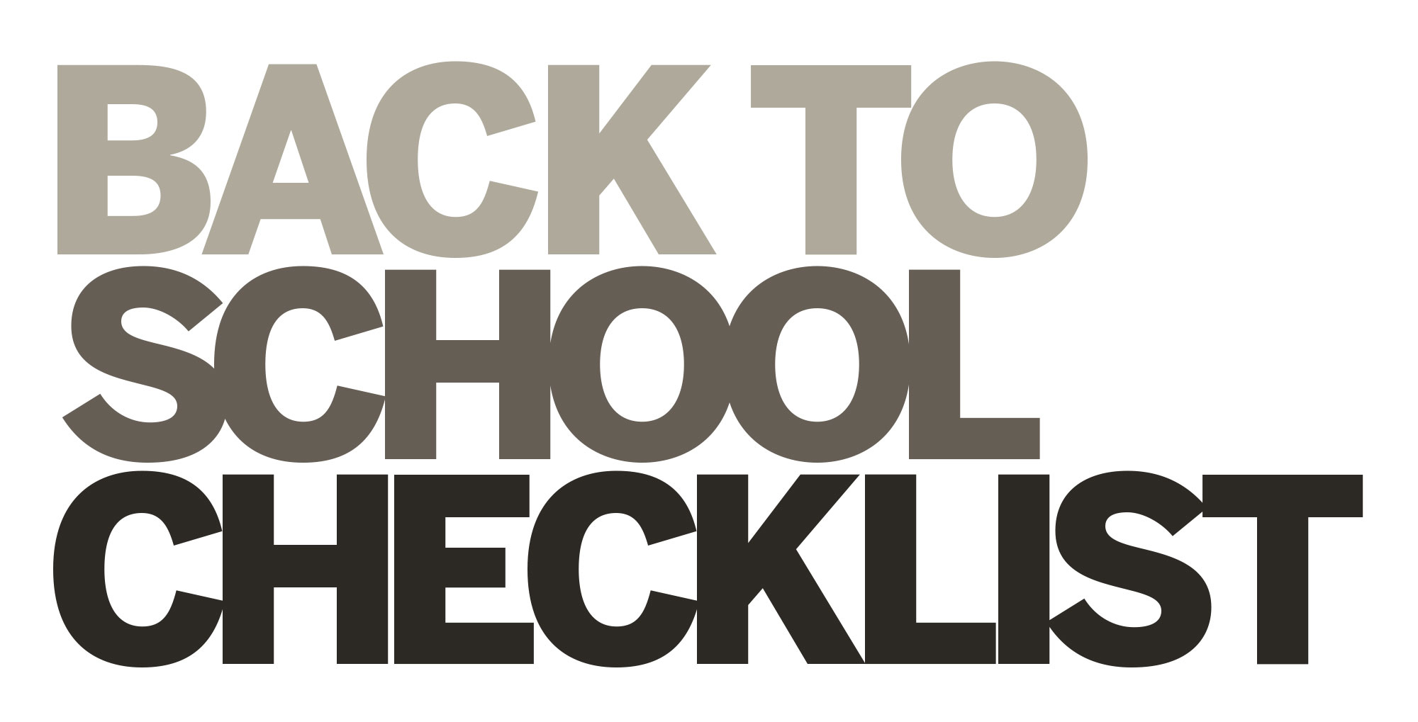 BacktoSchoolChecklist