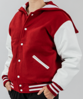 red white jacket