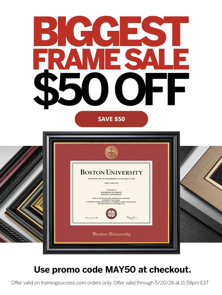 Framing Success Big May Sale